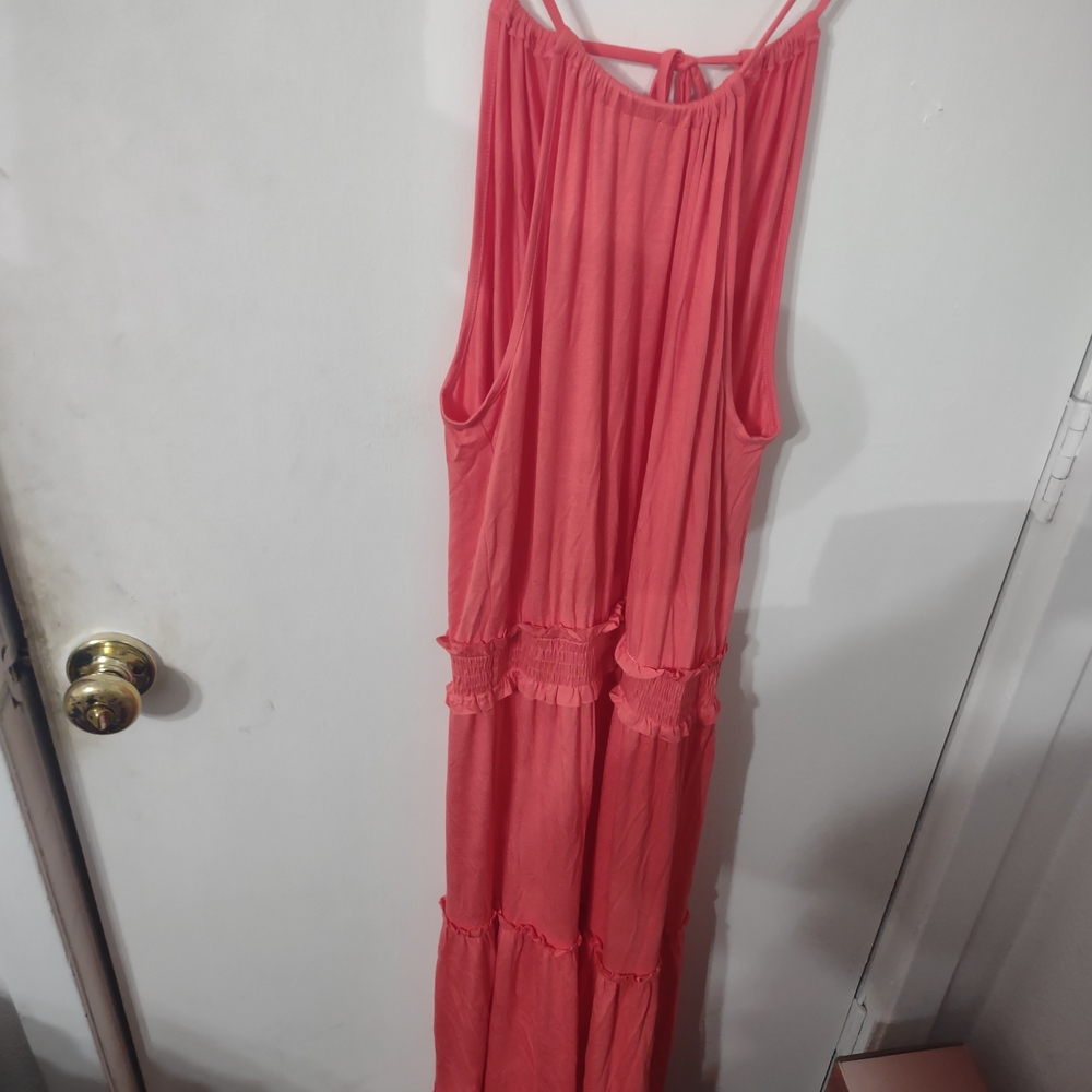 Pink Lily Coral Maxi Dress - Picture 2 of 2